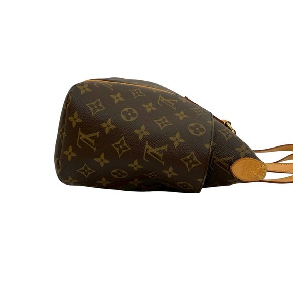 LOUIS VUITTON Vintage Brown Monogram Leather Tote Bag - Picture 6 of 10
